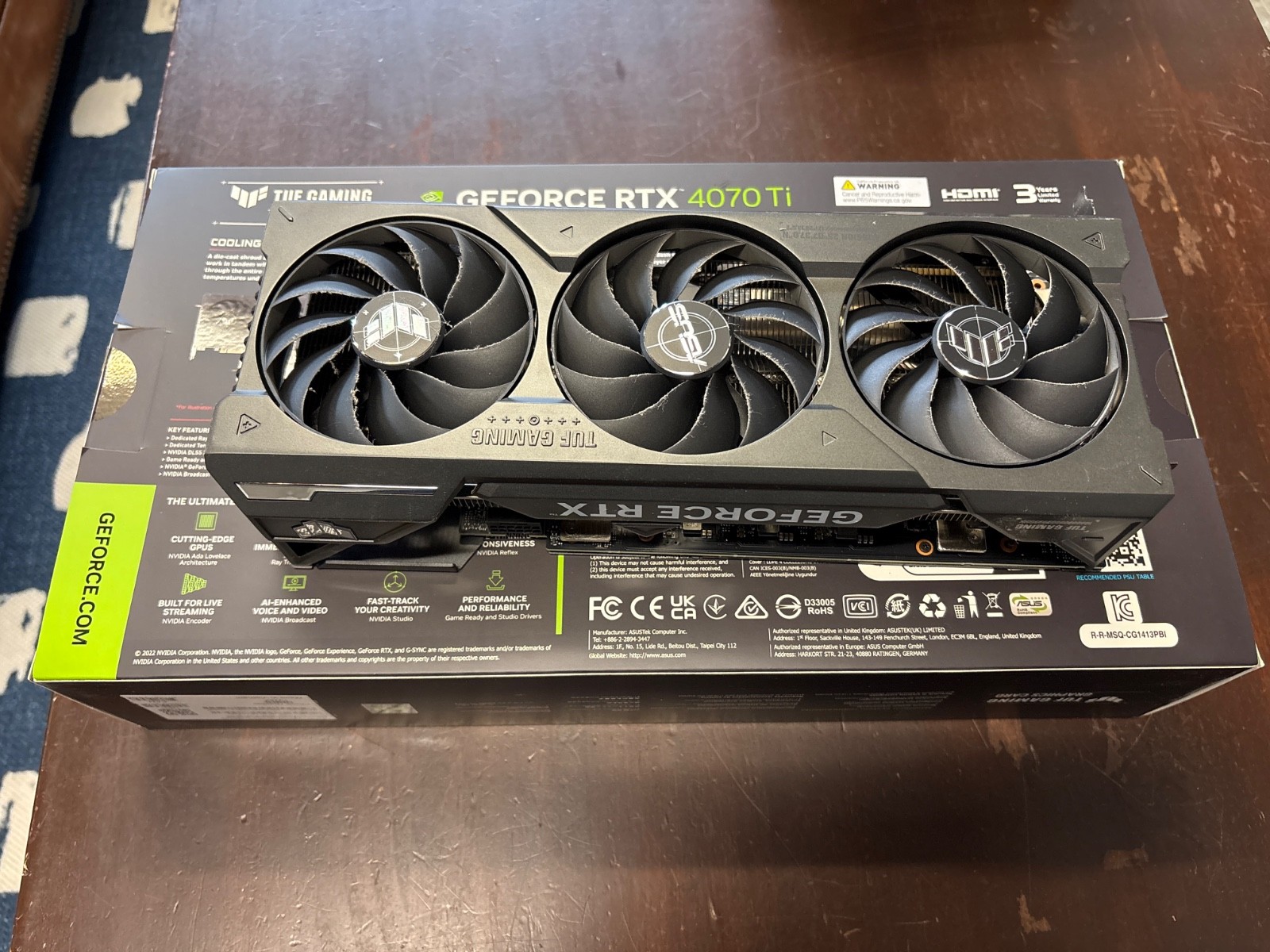 Asus NVIDIA GeForce RTX 4070 Ti 12 GB GDDR6X Graphics Card...