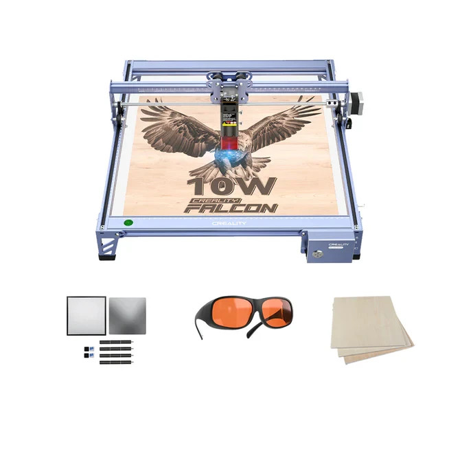 Creality Falcon 10W Laser Engraver Cutter Bundle Kit w/ Plywood Accessories NEW