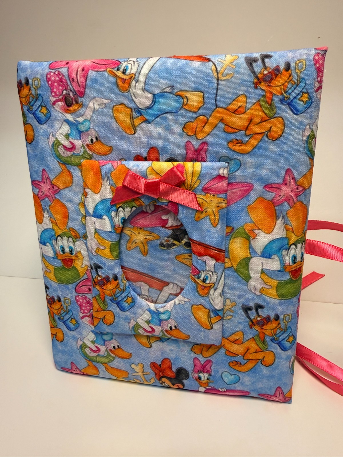 Mickey Beach Scene Photo Album -Holds 100 4x6 Photos - Handmade