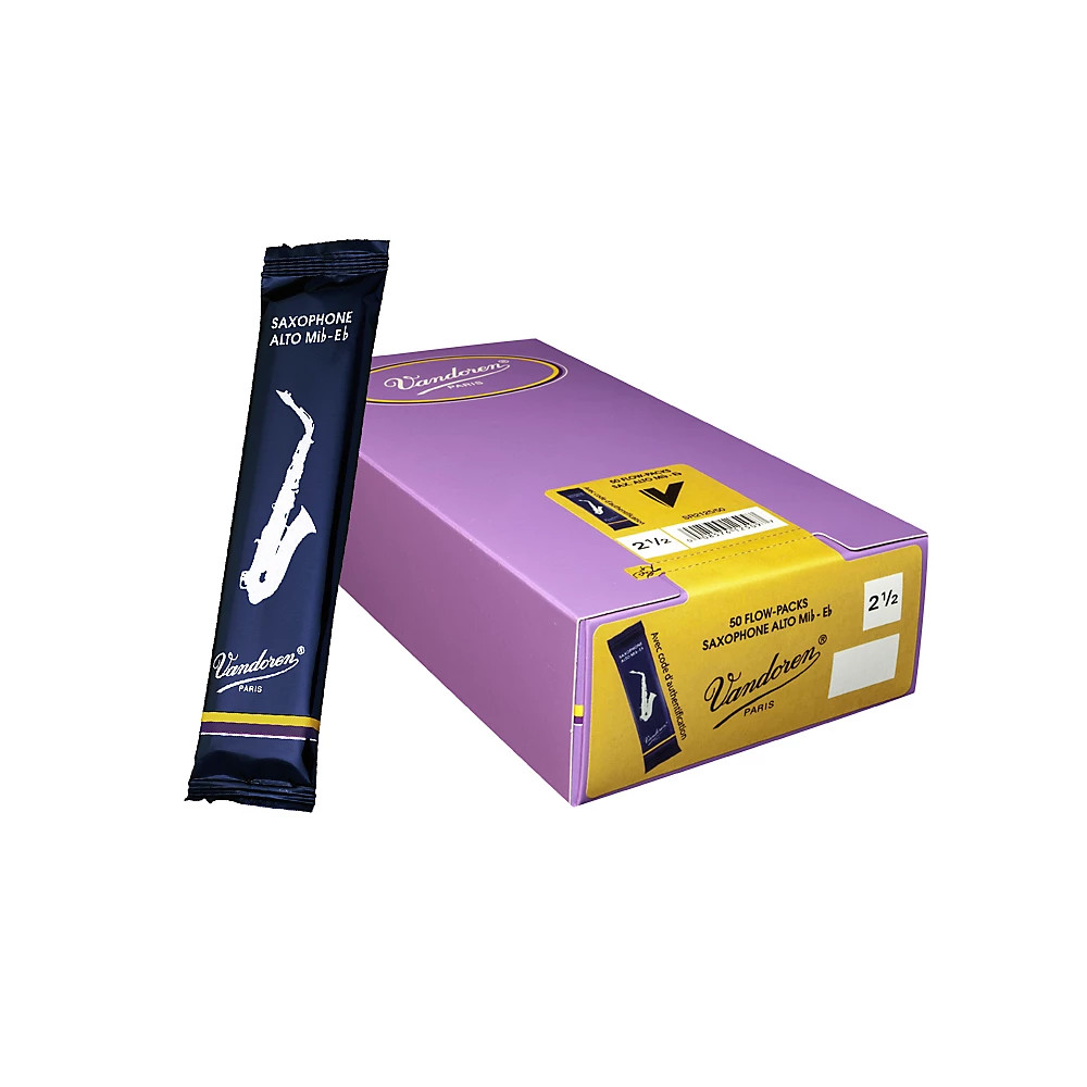 Vandoren Alto Sax Traditional Reed Box of 50 2.5 Box of 50