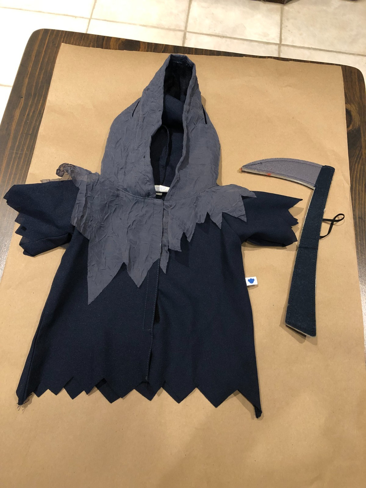 Build-A-Bear Grim Reaper Costume W/Axe Hatchet  Halloween Limited Edition