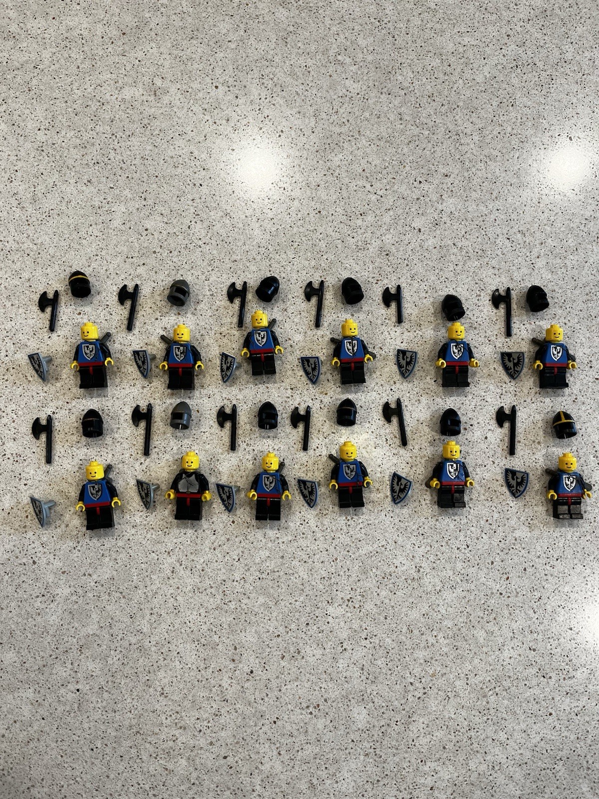 LEGO Castle Black Falcons Minifigure Lot Knights Shields Helmets Weapons