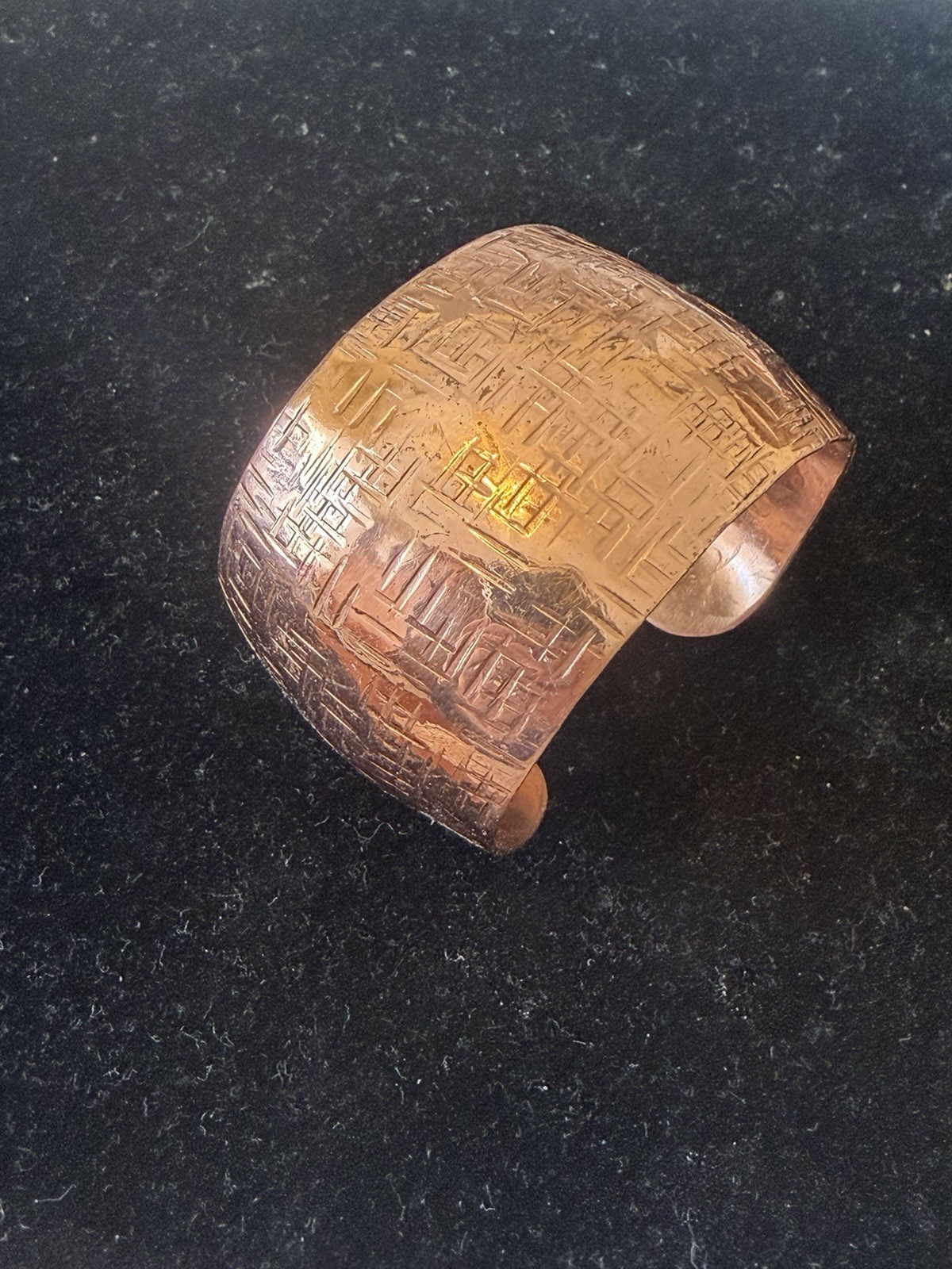 J. Marie Solid Copper Cuff Bracelet Shiny