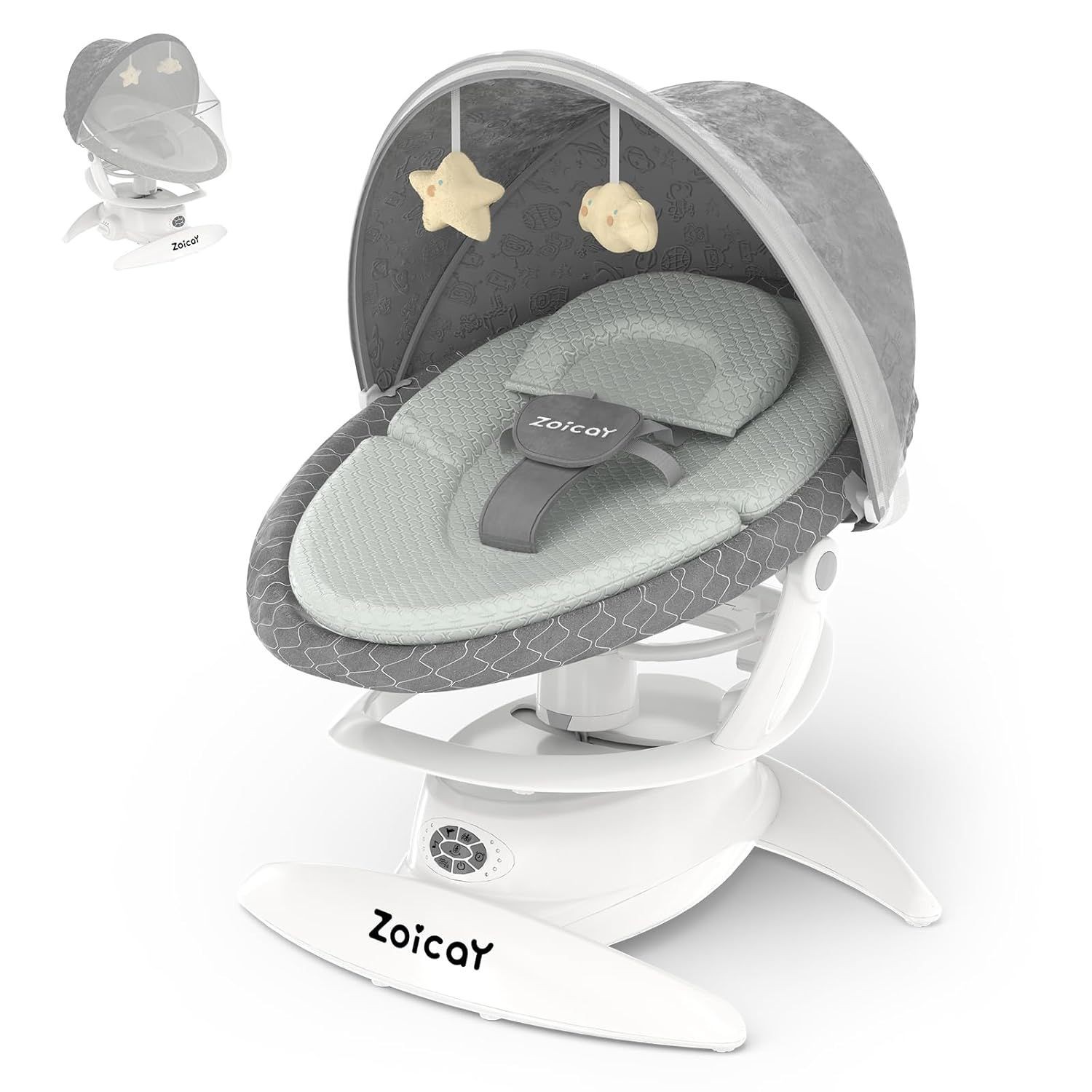 3-in-1 Baby Swing Electric Infant Swing w/ Bluetooth 5 speeds