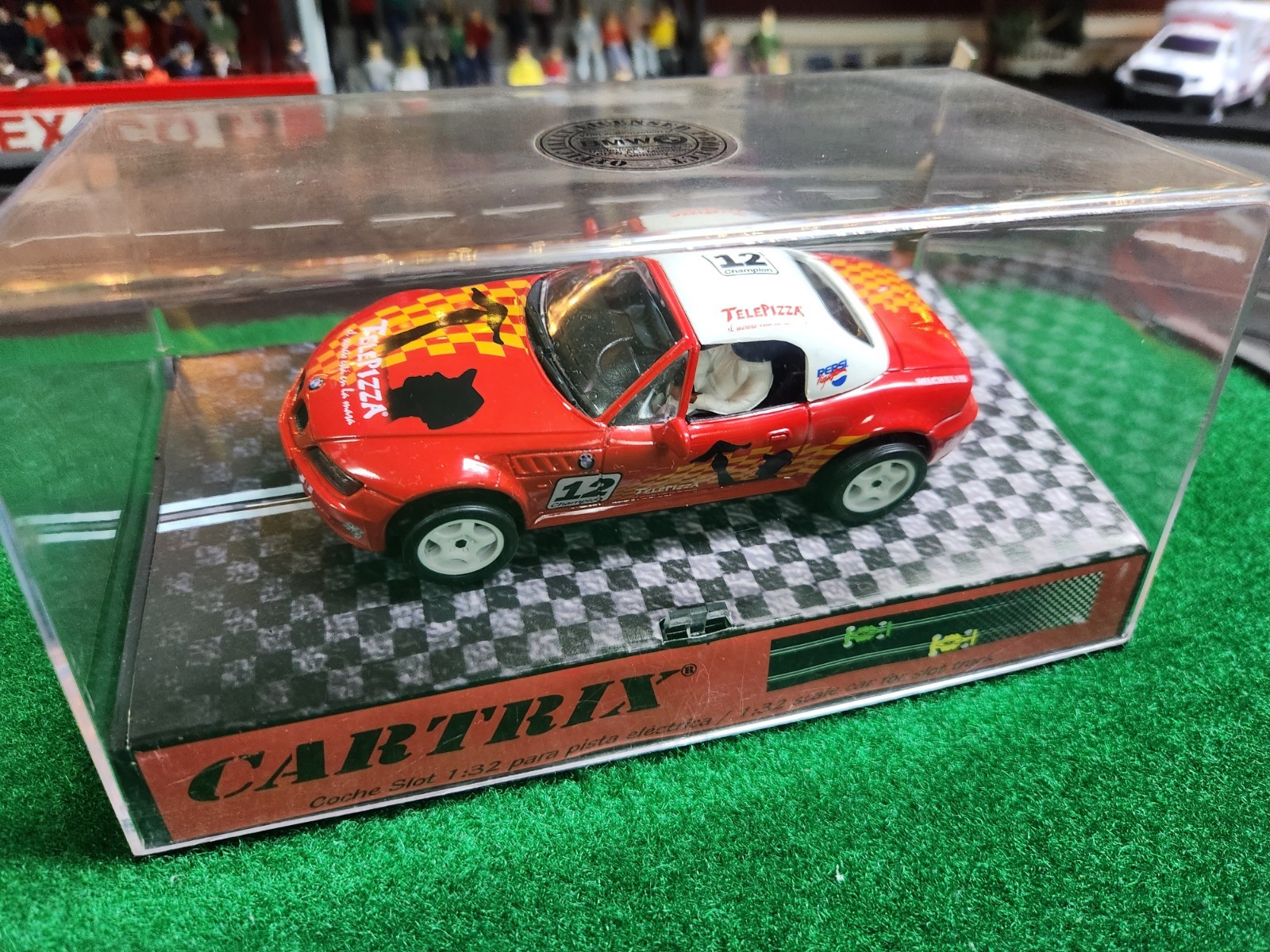 Slot Car Cartrix-0105-R BMW Z3 Roadster #12 Champion Raid Telepizza New