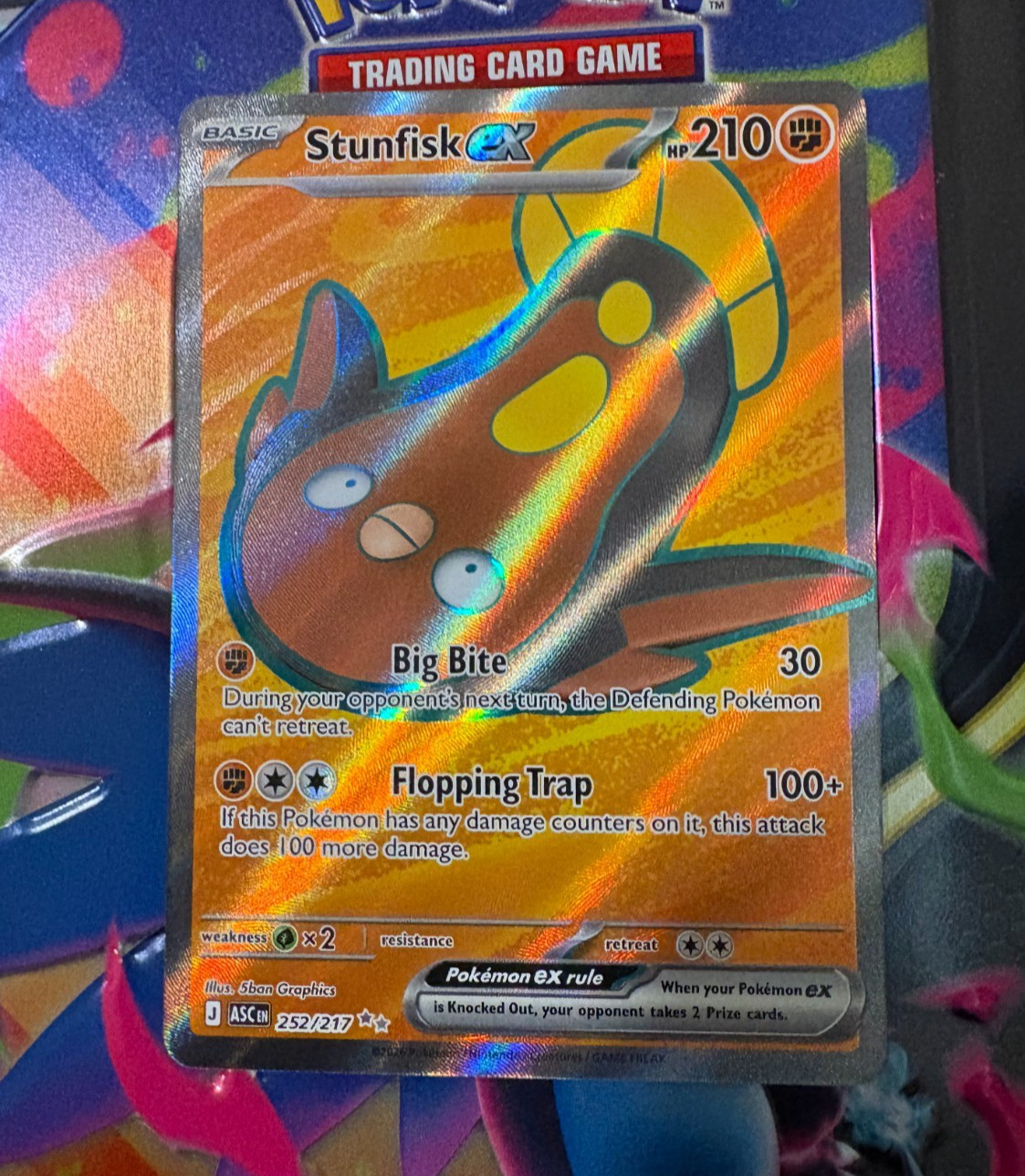 Stunfisk ex 252/217 Me: Ascended Heroes Holo