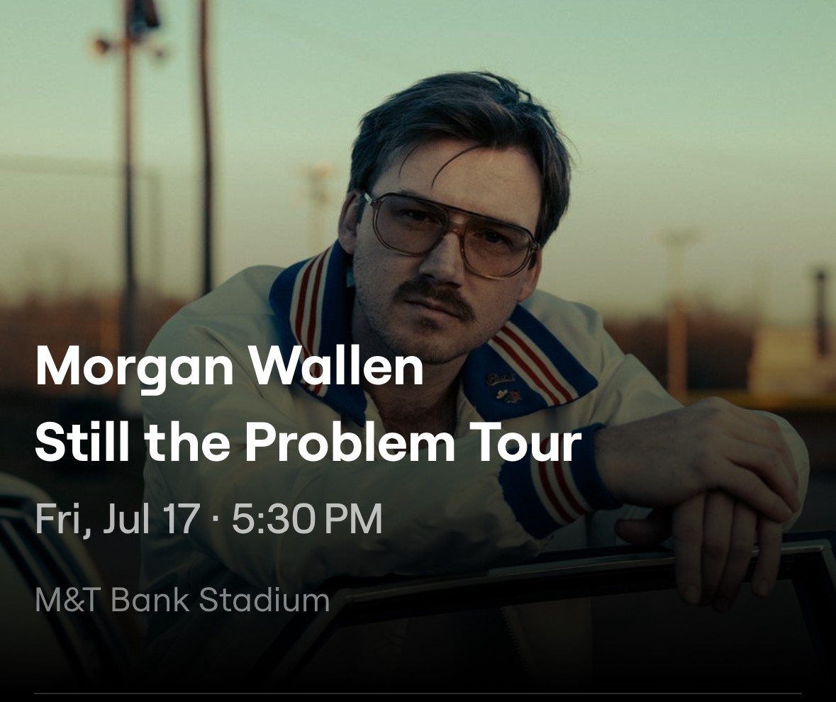 2026 Morgan Wallen Tickets - Still the Problem Tour - Ravens Stadium