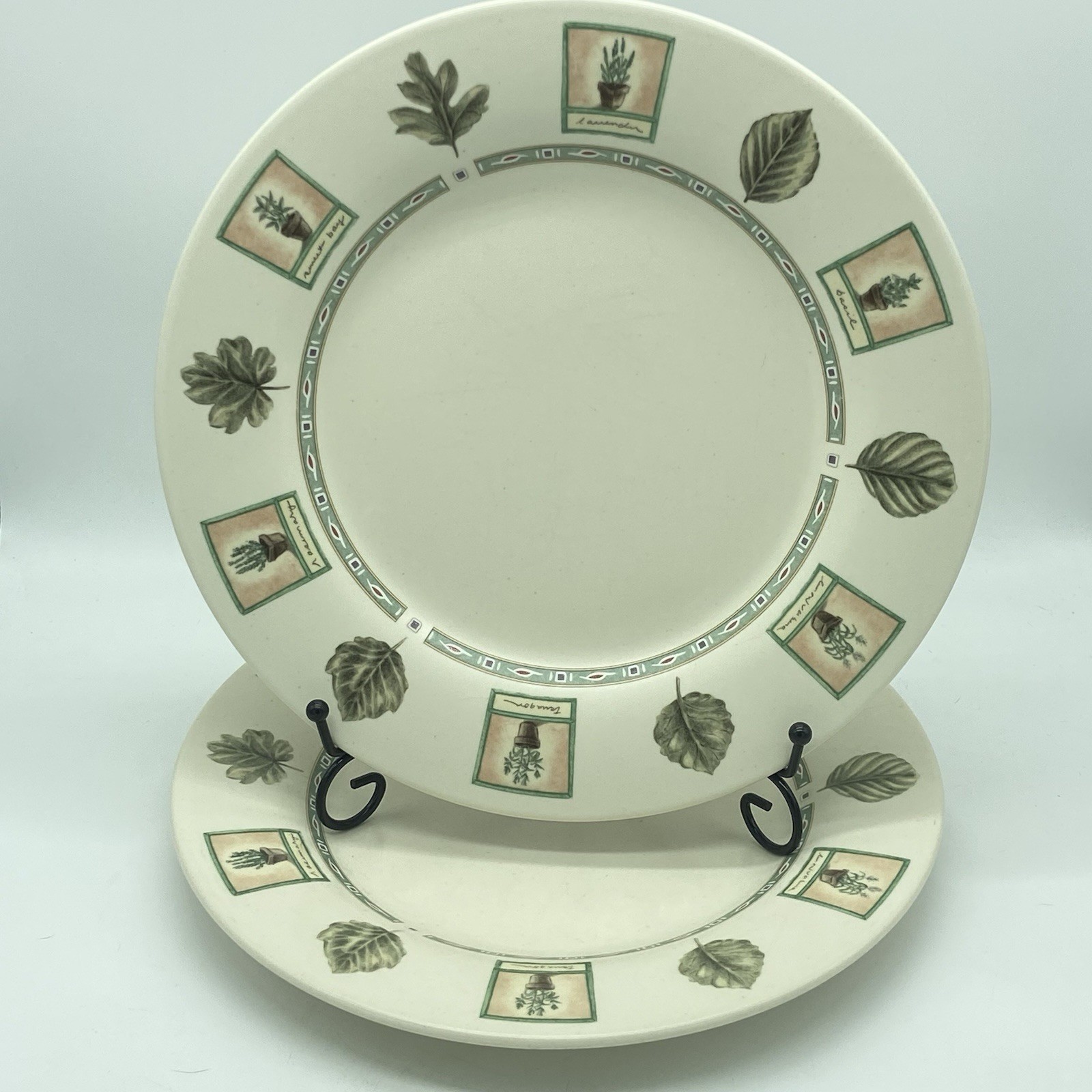 Portfolio Pfaltzgraff Naturewood Dinner Plates 11" Set Of 2 Vintage Stoneware