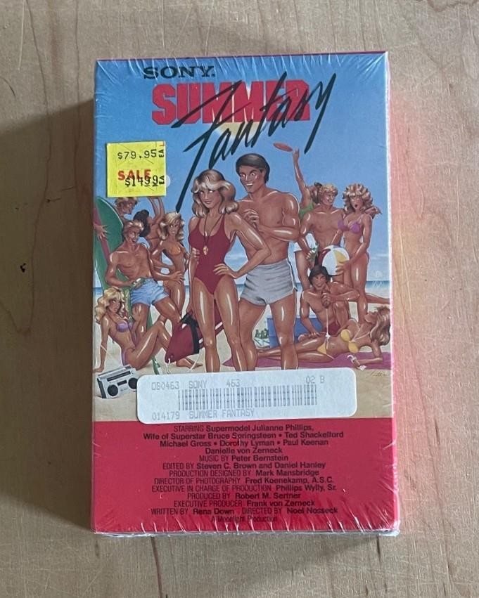 SUMMER FANTASY (1984) Sex Comedy TV Movie Sealed Betamax SONY Julianne Phillips