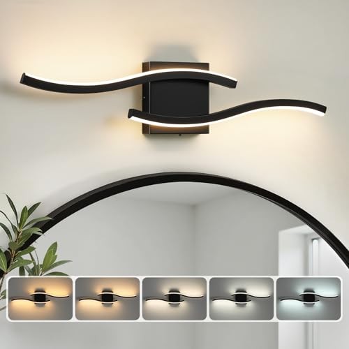  Bathroom Vanity Lights Over Mirror: 24W Black LED 23.6 Inch Matte Black