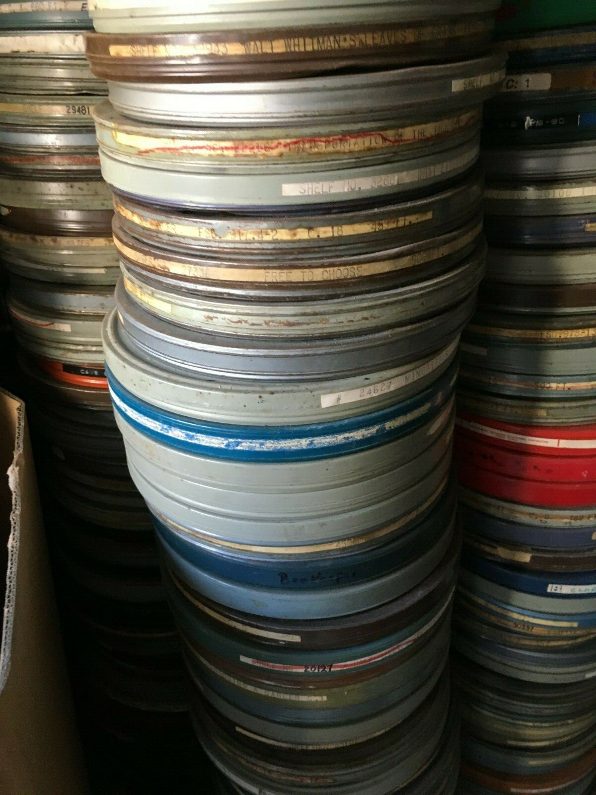 Three, 16mm 800' FILM on Reel random mixed  from library