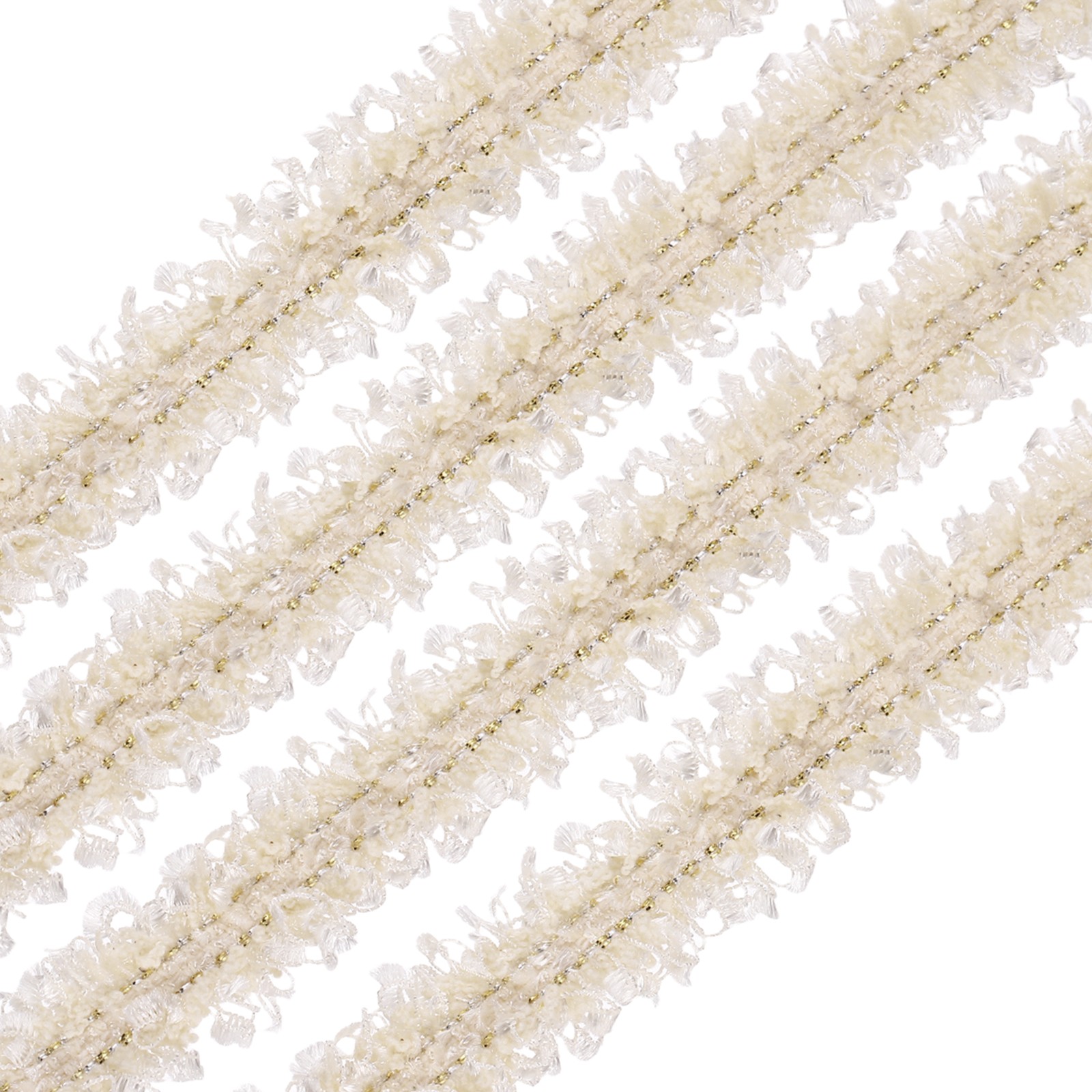 Braided Lace Trim, 10 Yards 0.6 Inch Wide Sewing Edging Trim, Apricot