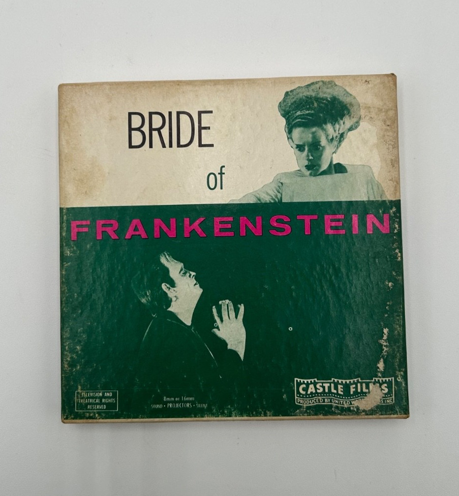 Bride Of Frankenstein Super 8mm Film Print Rare Horror Movie Castle Films