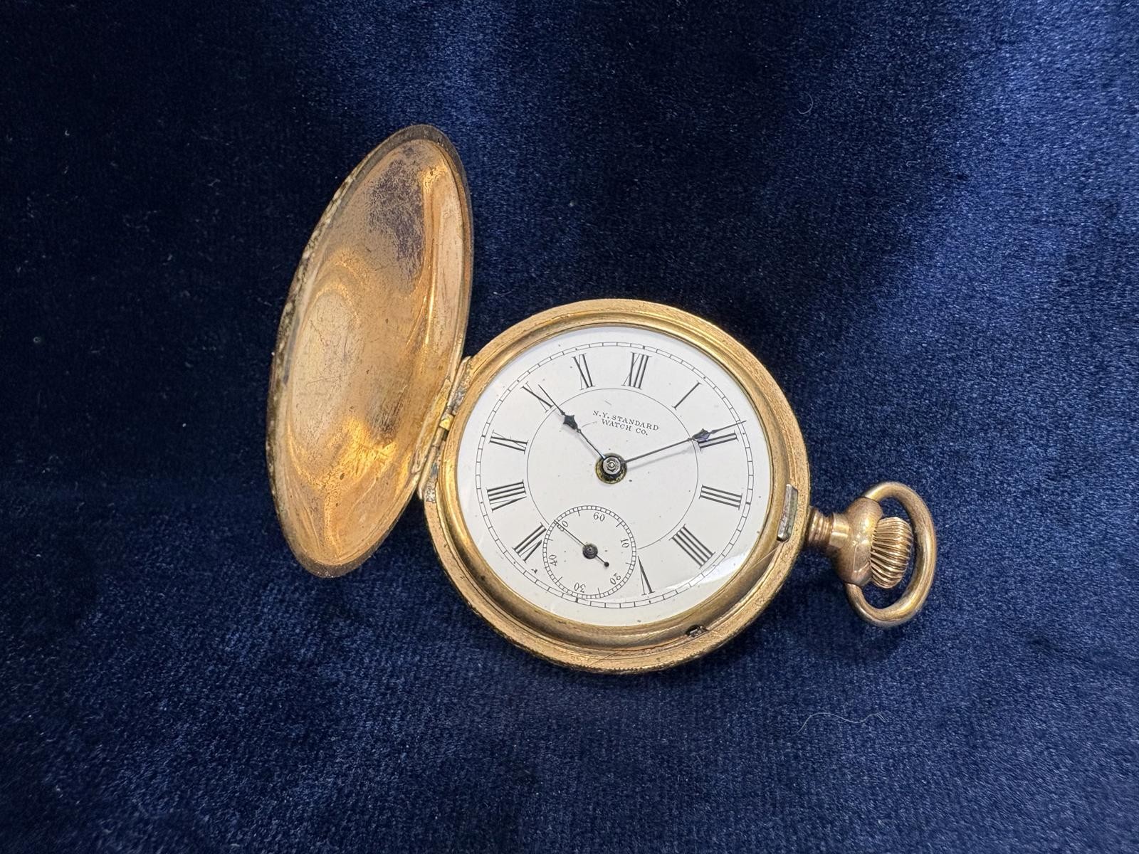 Antique Gold-Filled Hunting Case Pocket Watch - New York Standard Watch Co.