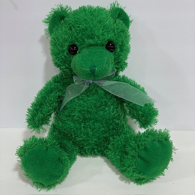 Green Teddy Bear Plush Stuffed Animal Toy 11"