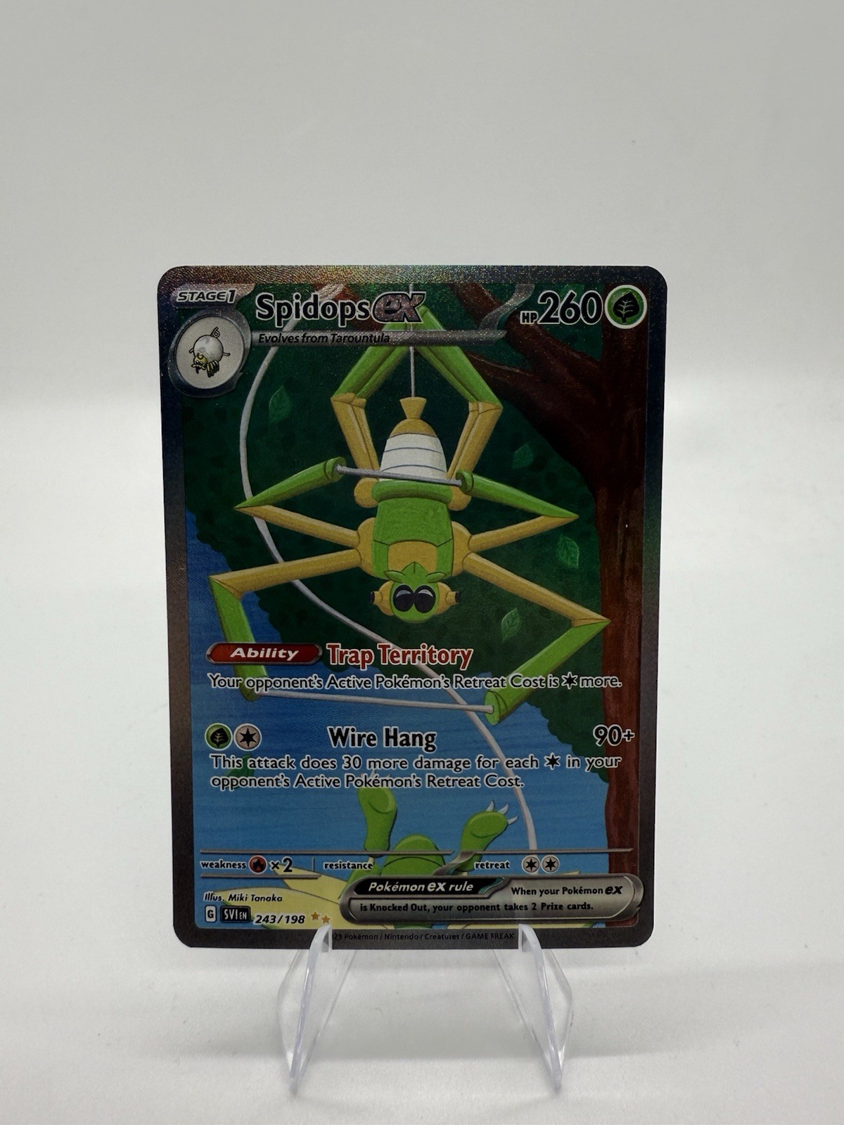 Spidops ex 243/198 SV01: Scarlet & Violet Base Set Holo