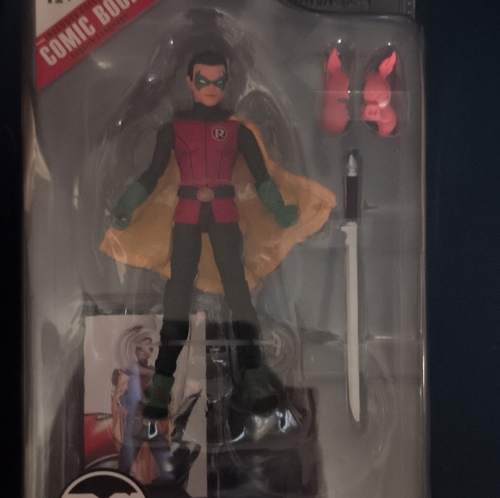 DC Batman and Robin Robin Action Figure Boxed Sword Extra Hands Plastic