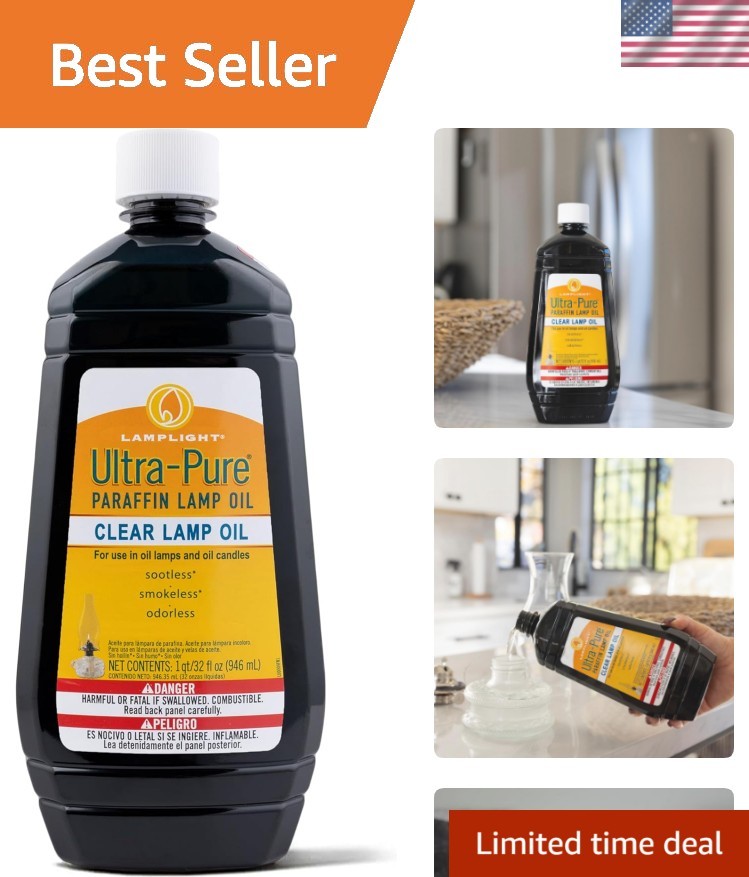 Ultra-Pure Lamp Oil, Clear, 32 Ounces 60009