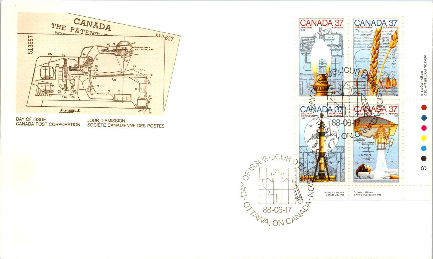FDC Canada - Scientific And Technological Innovations Day Of Issue 1988 - A00079