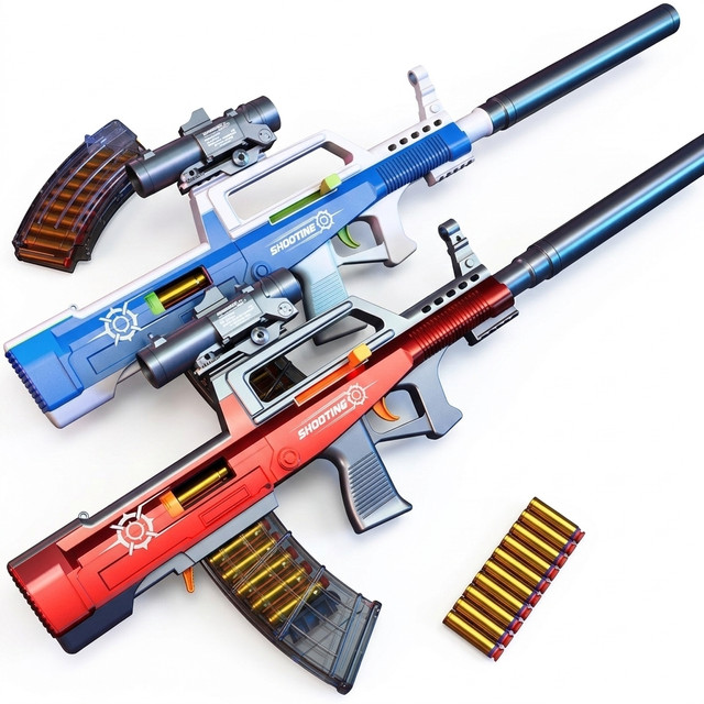 QBZ-95 Shell Ejecting Soft Bullet Toy Gun Manual Loading Rifle Kids Military