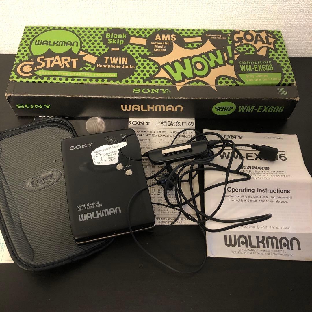 Sony WM-EX606 Walkman Cassette With Original Box Genuine JUNK 