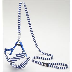 WanWan Casual Marine Vest Harness & Lead S Blue (Wholesale)