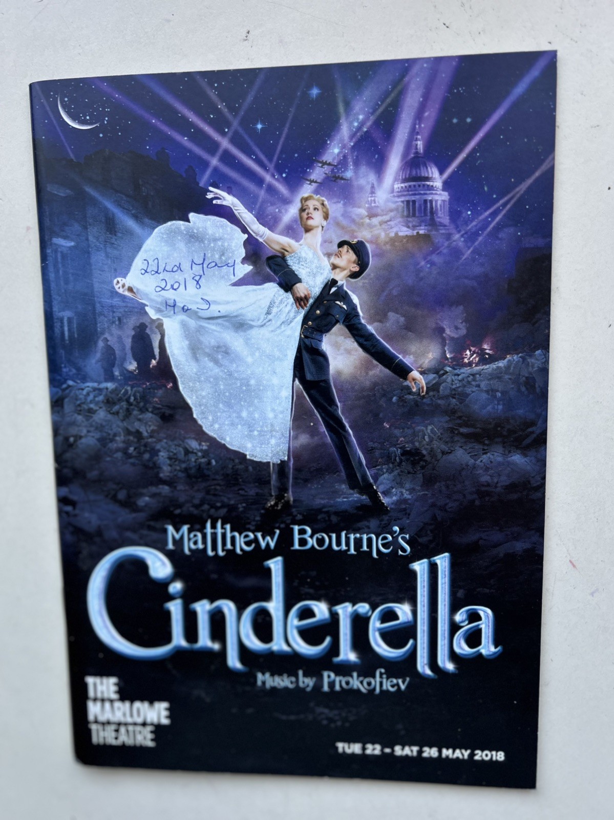 CINDERELLA tour theatre Programme MATTHEW BOURNE 