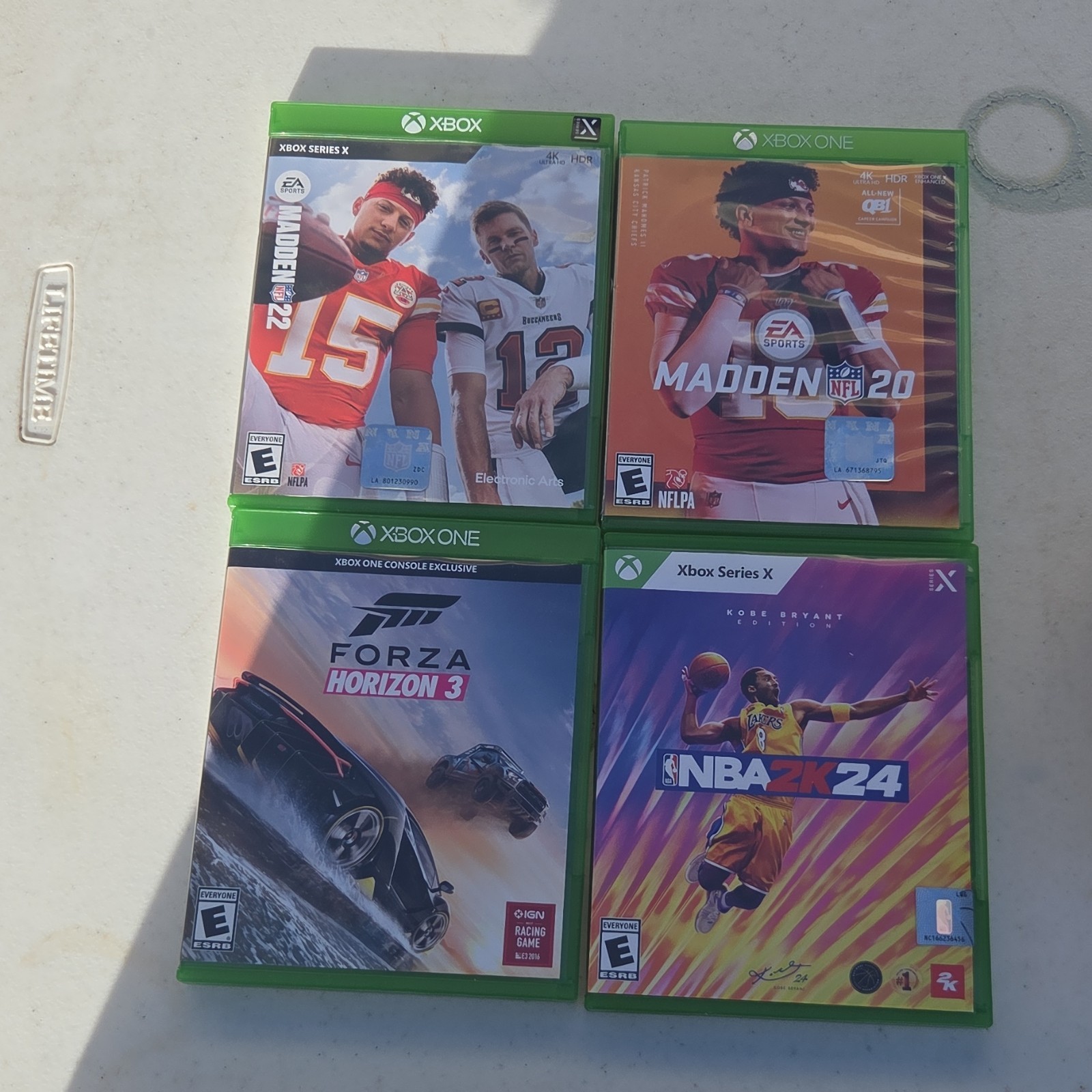 Microsoft Xbox Series X Console Madden 22 20 NBA 2K24 Forza Games Cases Cables