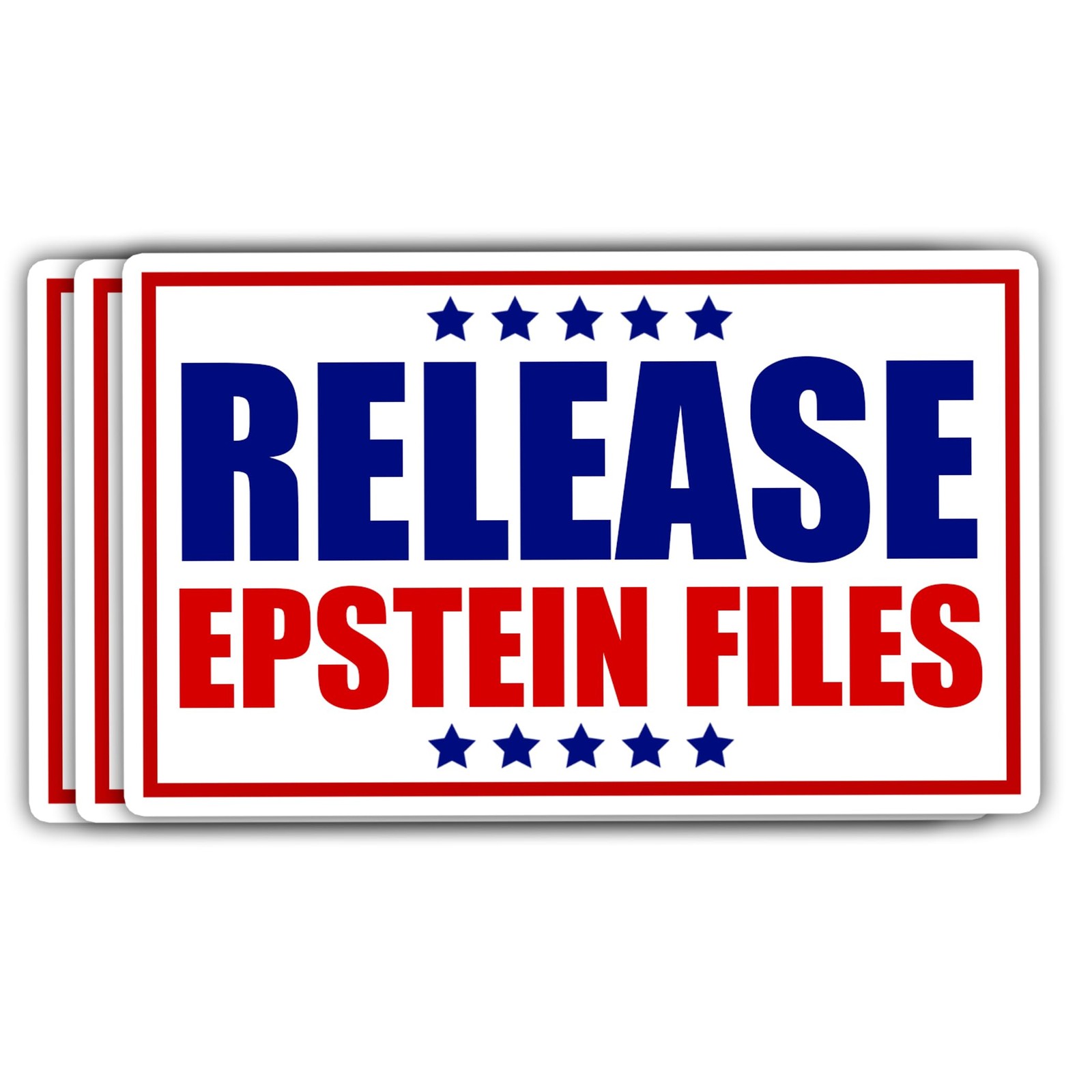 Epstein Files Sticker Set  3 Inch Funny AntiFelon Decor for Laptops, Phones