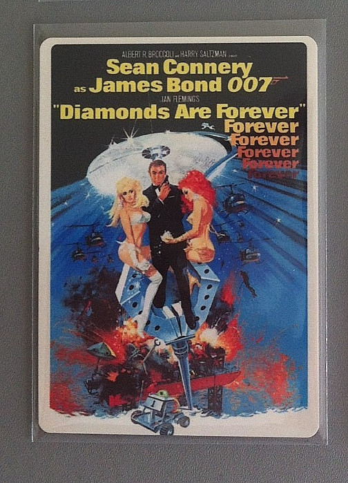 James Bond Archives Spectre Edition M7 Diamonds Are Forever Metal Poster Card