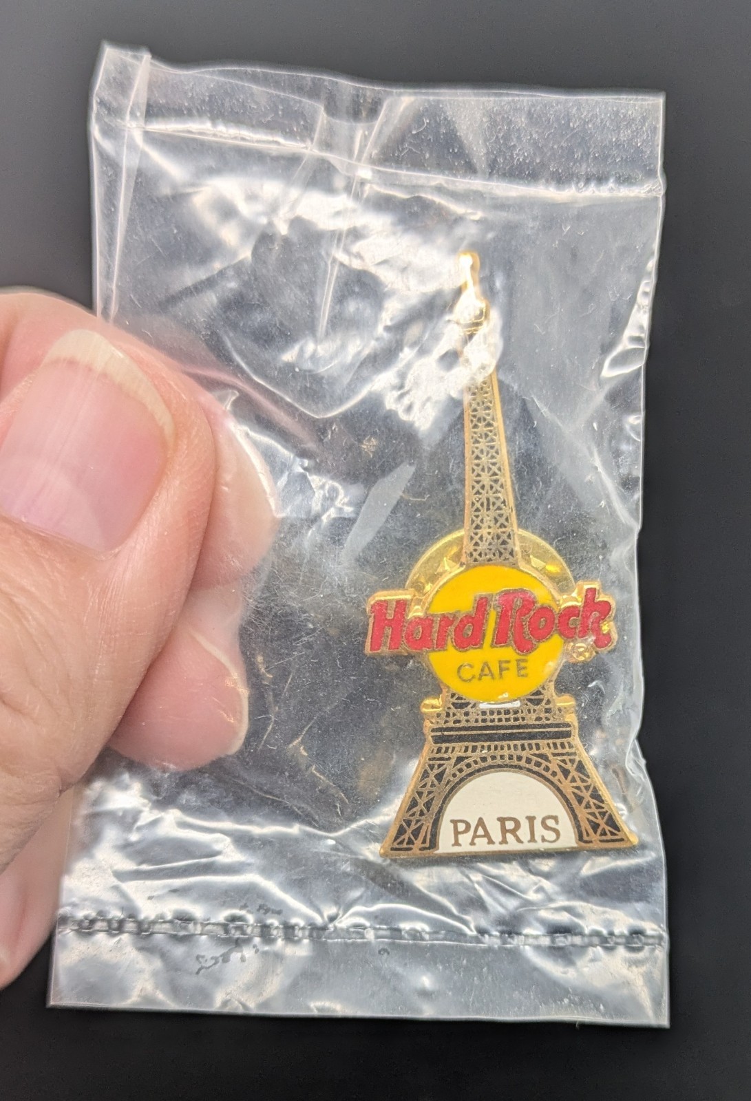 Hard Rock Cafe Pin Paris Eiffel Tower Classic Logo Pin New