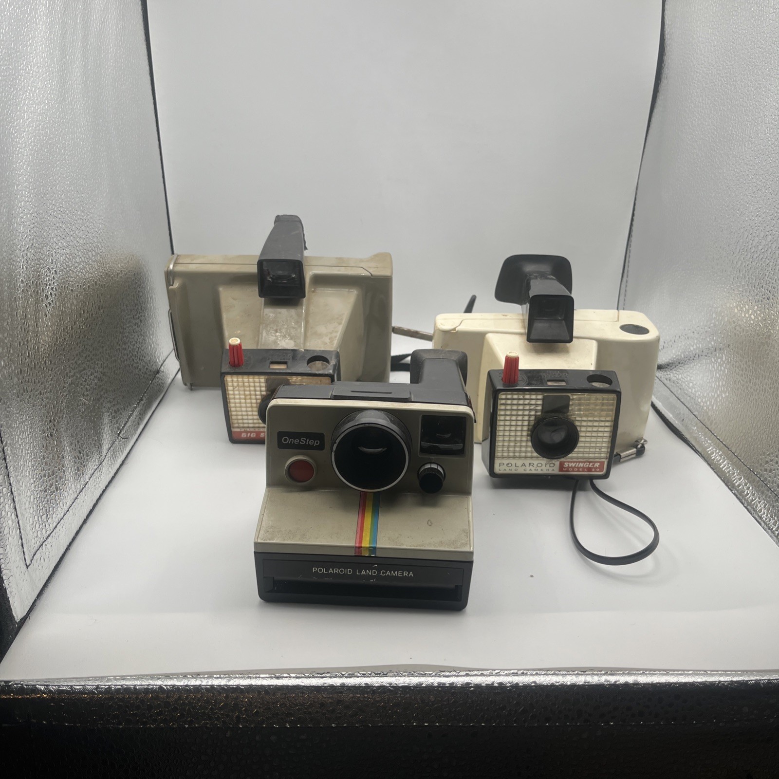 3 Vintage Poloroid Old Stock Land Camera  