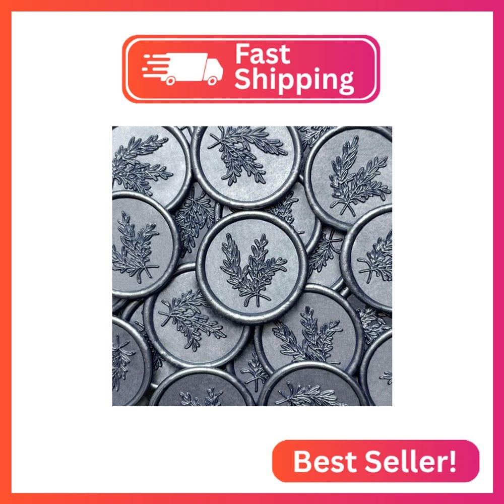 50Pcs Wax Seal Stickers Handmade Envelope Seals Self Adhesive Wax Stickers for W