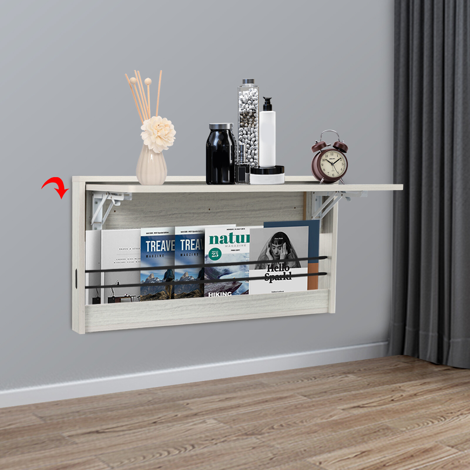 Wall Mounted Folding Table Light Gray Fold Down Table Wall Mounted Home