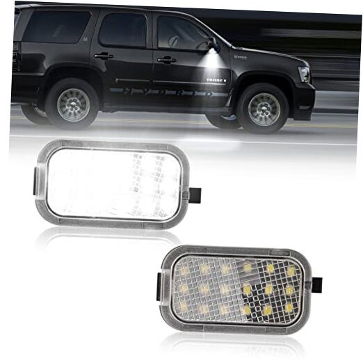  LED Side Mirror Puddle Light Lamp For GMC Sierra | Chevy Silverado White LED