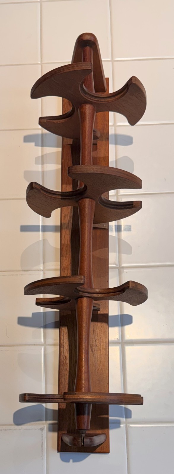 Aksel Kjersgaard Teak  Wall Coat/Hat Rack - Danish Design 21.75" tall, 7" wide