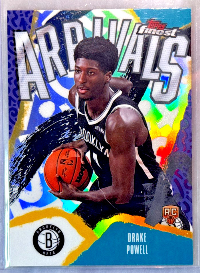Drake Powell 2025-26 Topps Finest Arrivals Insert Refractor Rookie Card-#A-22