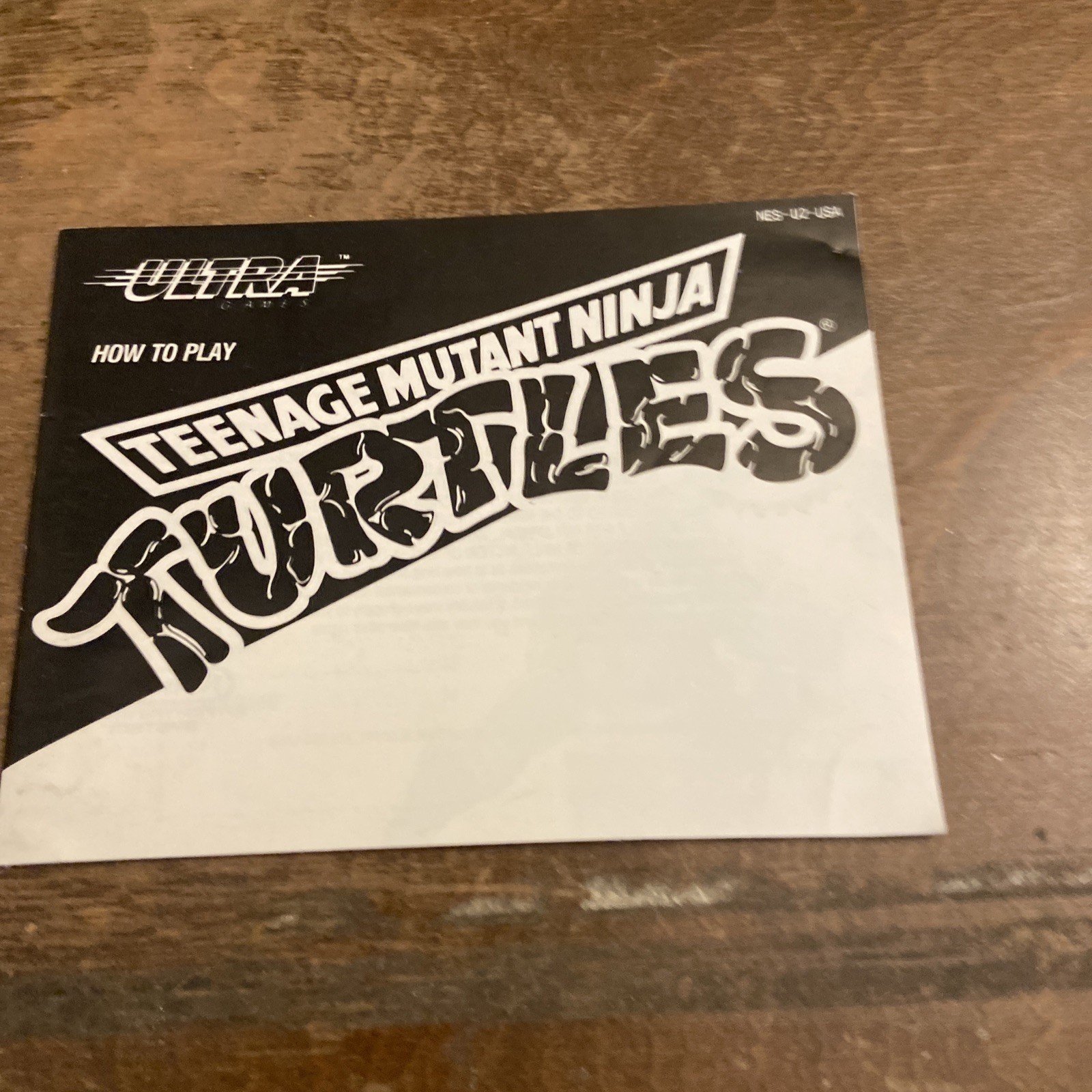 Teenage Mutant Ninja Turtles Manual Only NES Nintendo