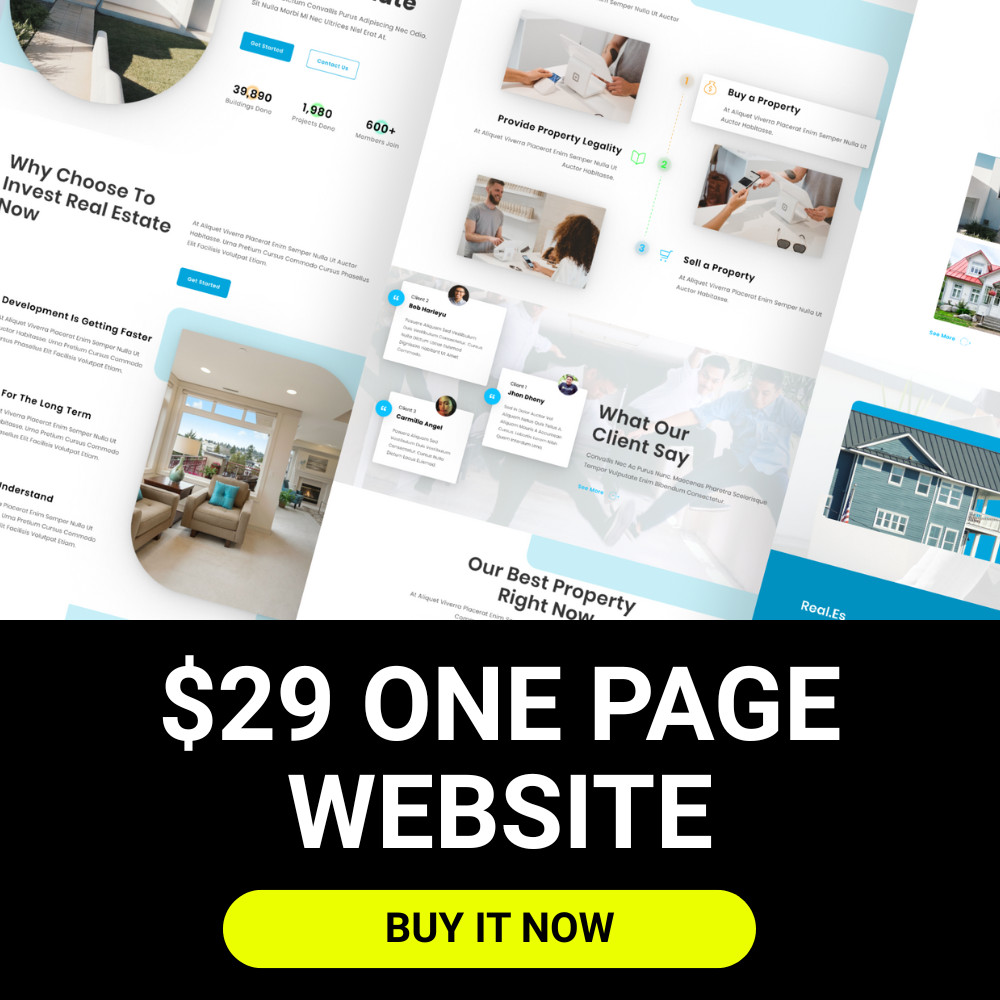 🌐 Custom 1-Page Website for Any Business | Modern Design | Fast Delivery