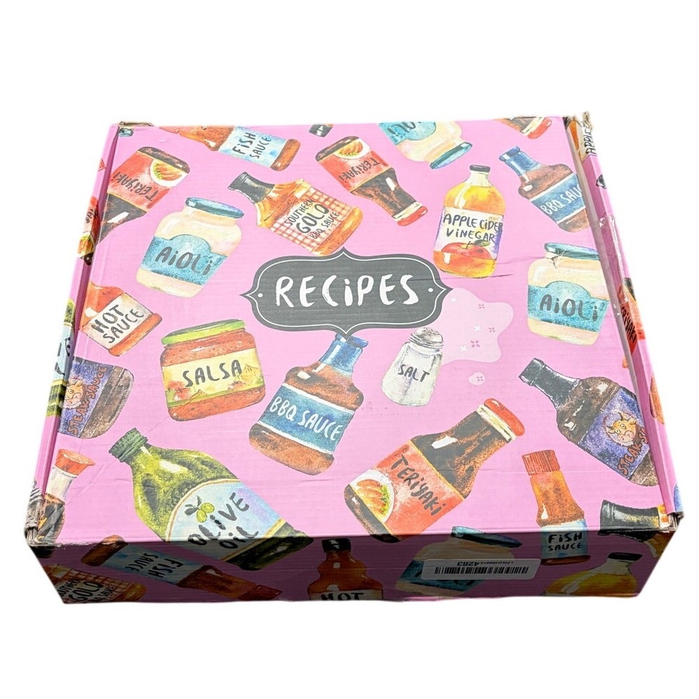 COFICE Recipe Binder with Plastic Sleeves 8.5x11 3 Ring Organizer