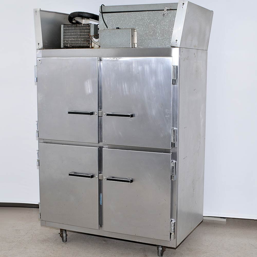 Raetone AR-47-S6 HD 4-door Commercial Refrigerator Working, has Cosmetic Issues