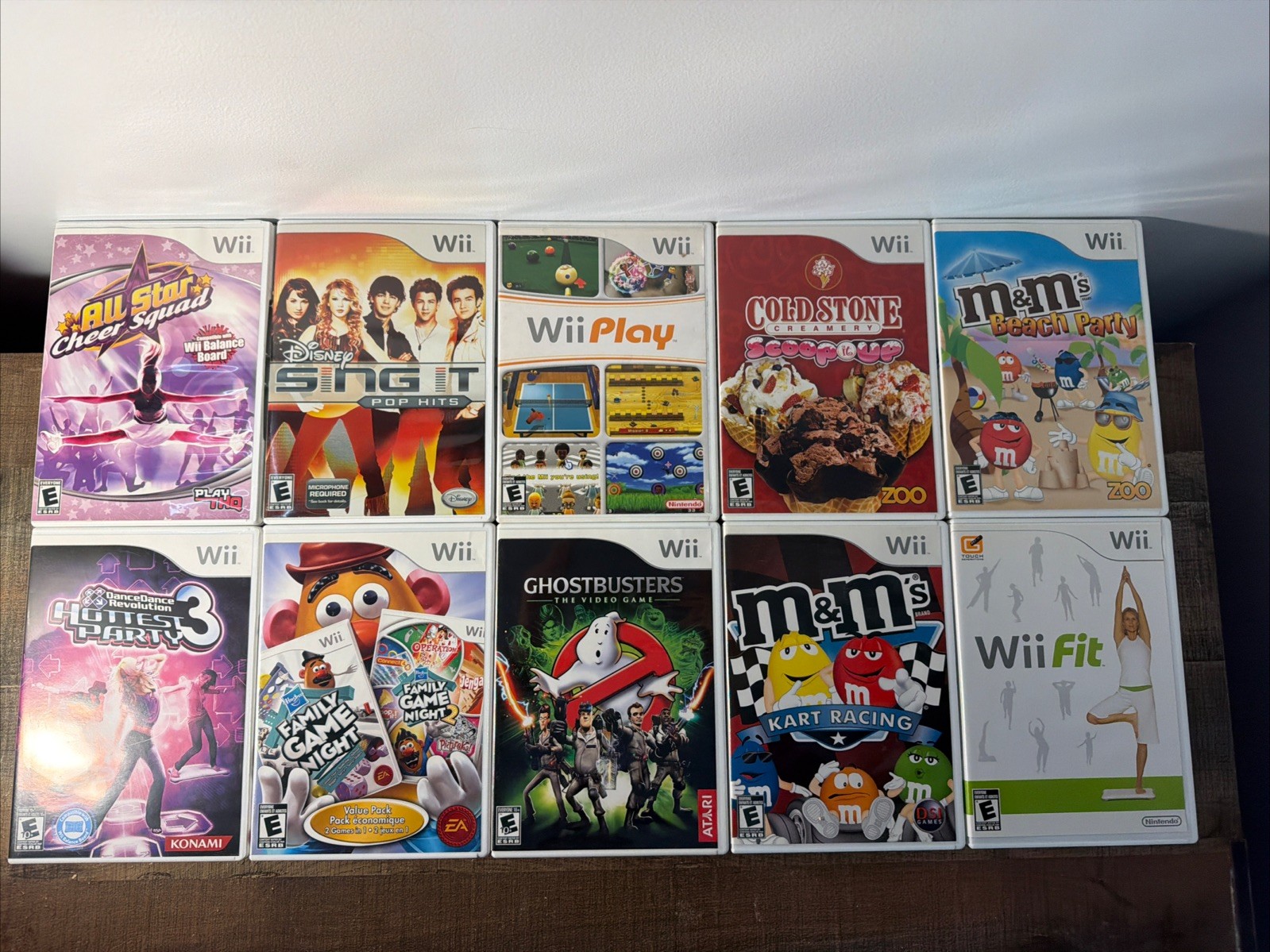 Nintendo Wii Video Game Bundle Lot of 10 Games ALL CIB