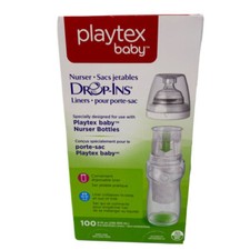 Playtex Drop-ins Nurser Bottles Liners - 8 oz 100 Count NEW in Sealed Box
