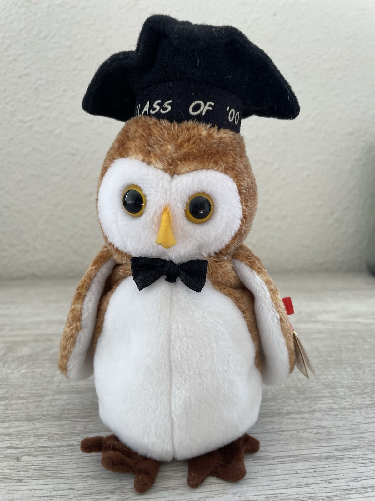 TY Beanie Baby WISEST the OWL Class of '2000 (DOB June 6, 2000) New With Tags 6”
