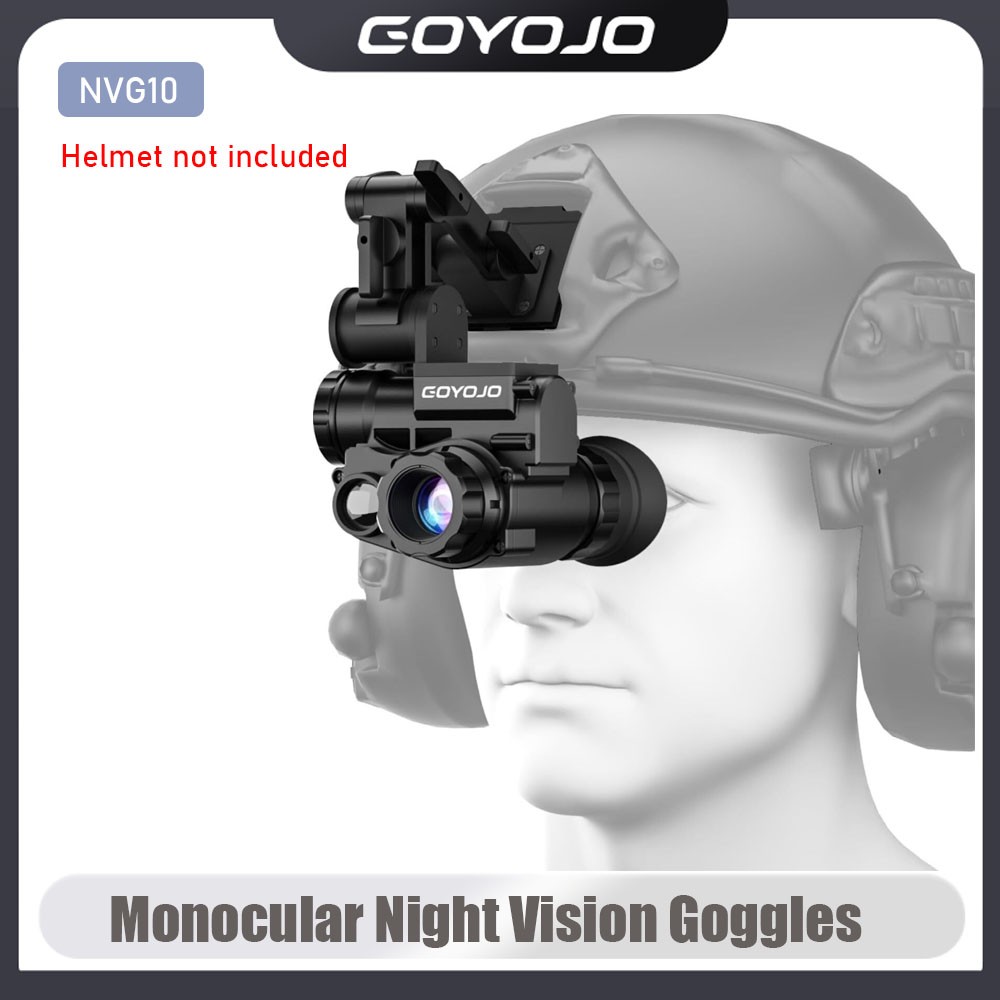 Digital Night Vision Goggles with Infrared Head-Mounted Monocular for Outdoor