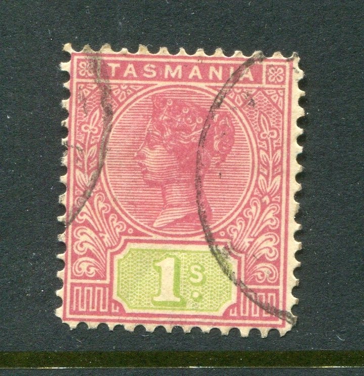 Tasmania #99 Victoria 1 Sh. Inverted Watermark [Used] 