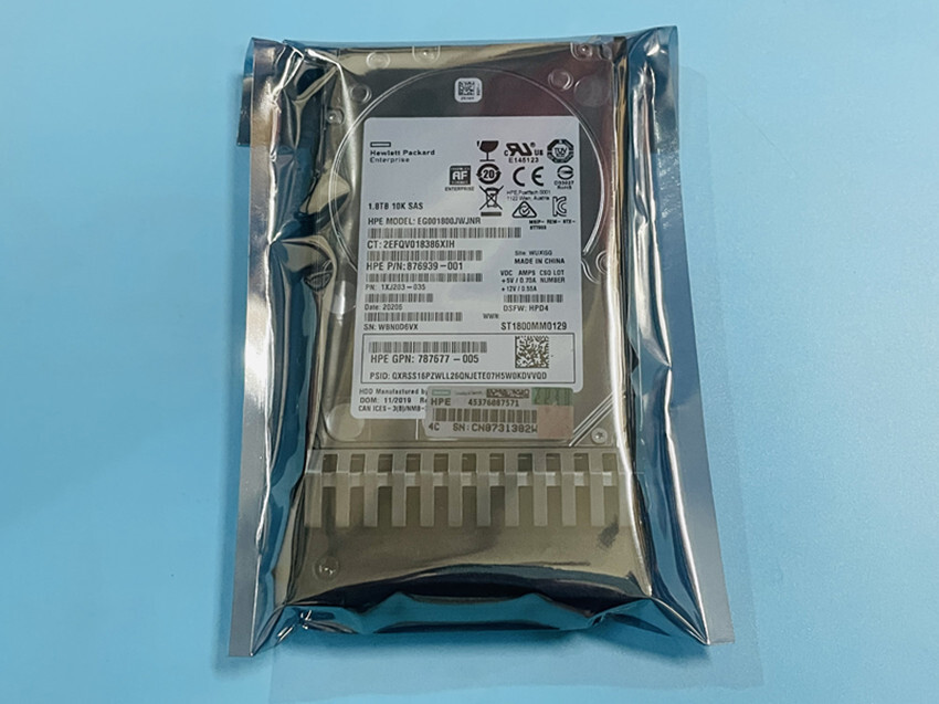 HPE 1.8TB J9F49A 787649-001 1.8TB 2.5" SAS 10K 12Gb/s MSA 512E HDD HARD DRIVE