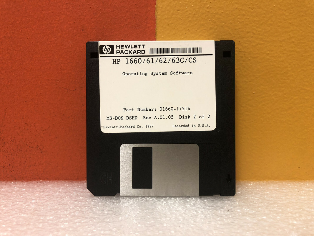 HP 01660-17514 1660/61/62/63C/CS Operating System Floppy Disk Software