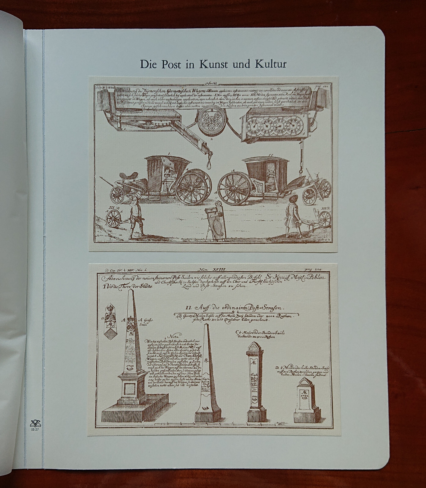 Vordruckblatt the Post Art & Culture Zürnerische Geometric Wagon Copperplate