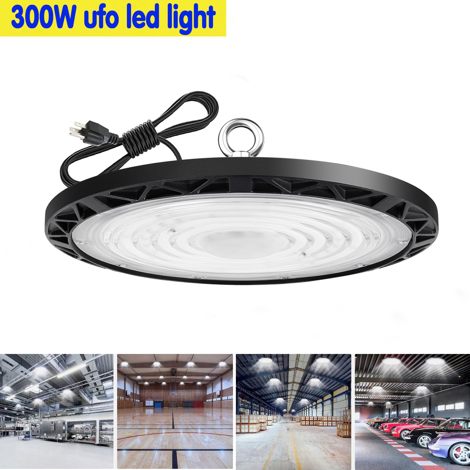 300W UFO Led High Bay Light Shop Industrial Commercial Factory Warehouse Gym
